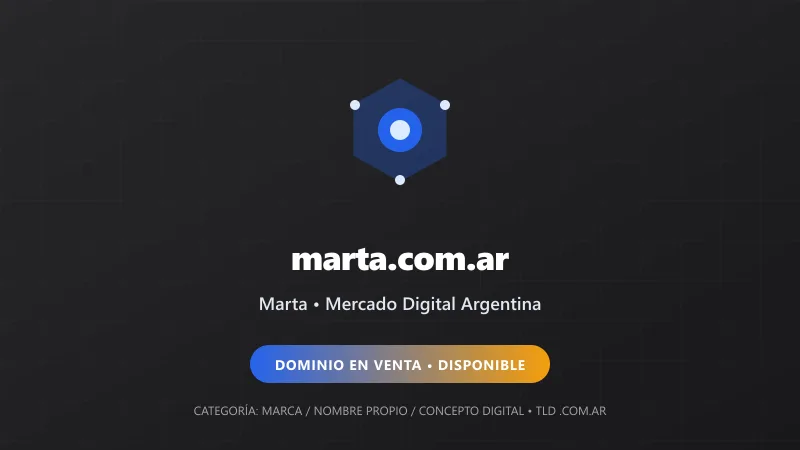 Identidad gráfica y activo digital para Marta en Argentina